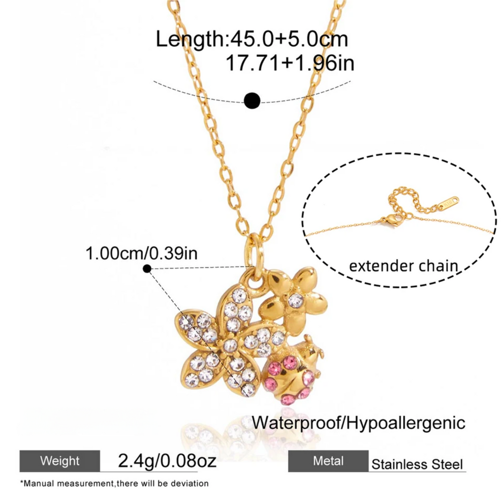 The Daisy Bee Necklace (PVD)