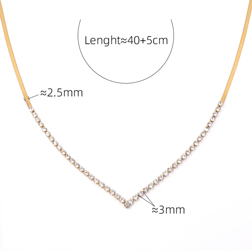 Éclat Diamond Tennis Necklace (PVD)