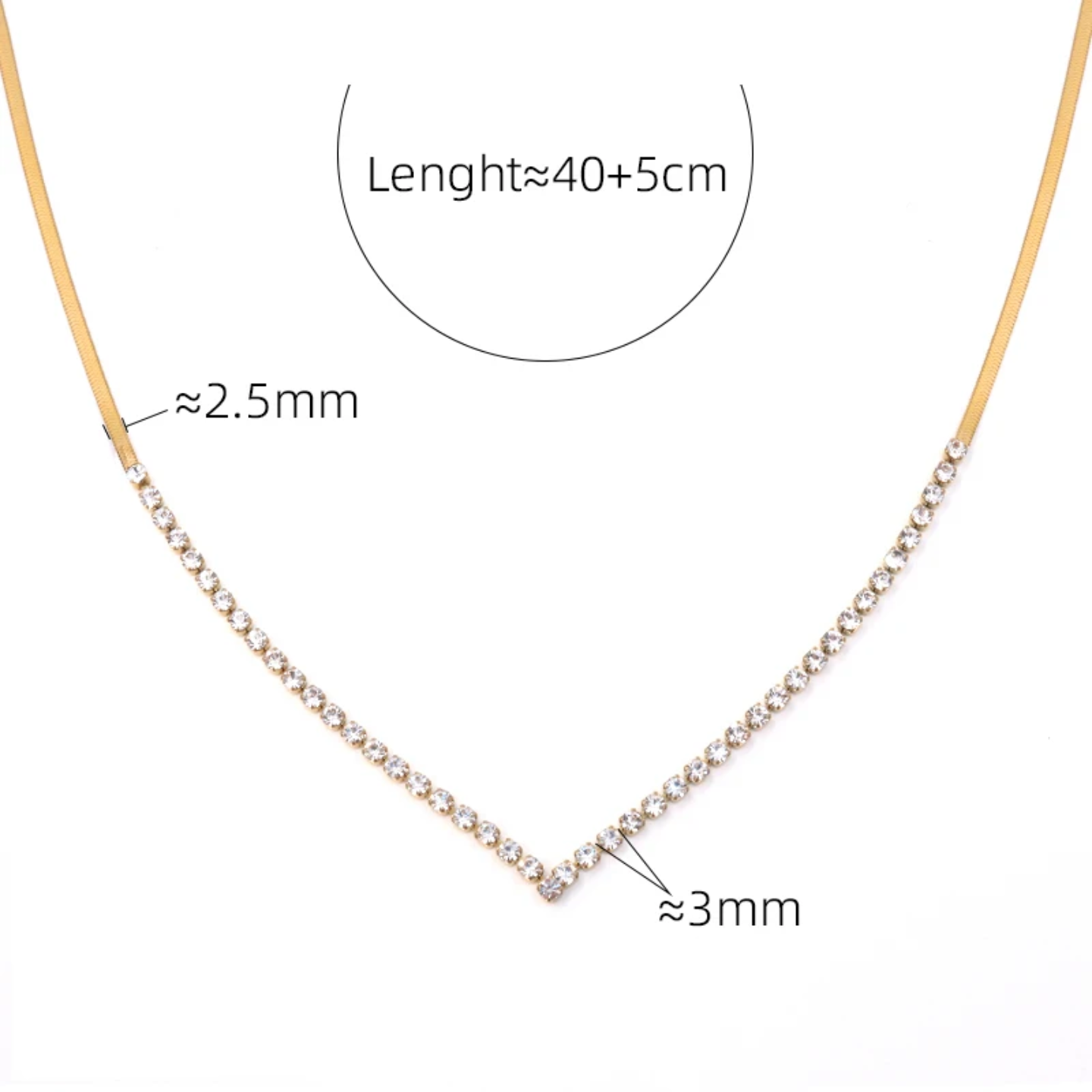Éclat Diamond Tennis Necklace (PVD)
