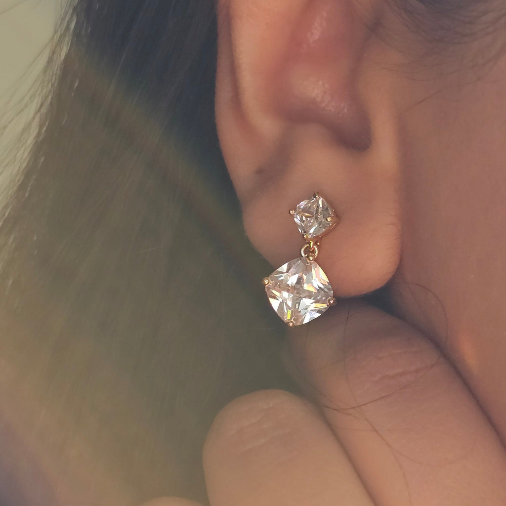 Double Princess Cut Drops