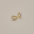 Wing Whisper Huggie Hoops