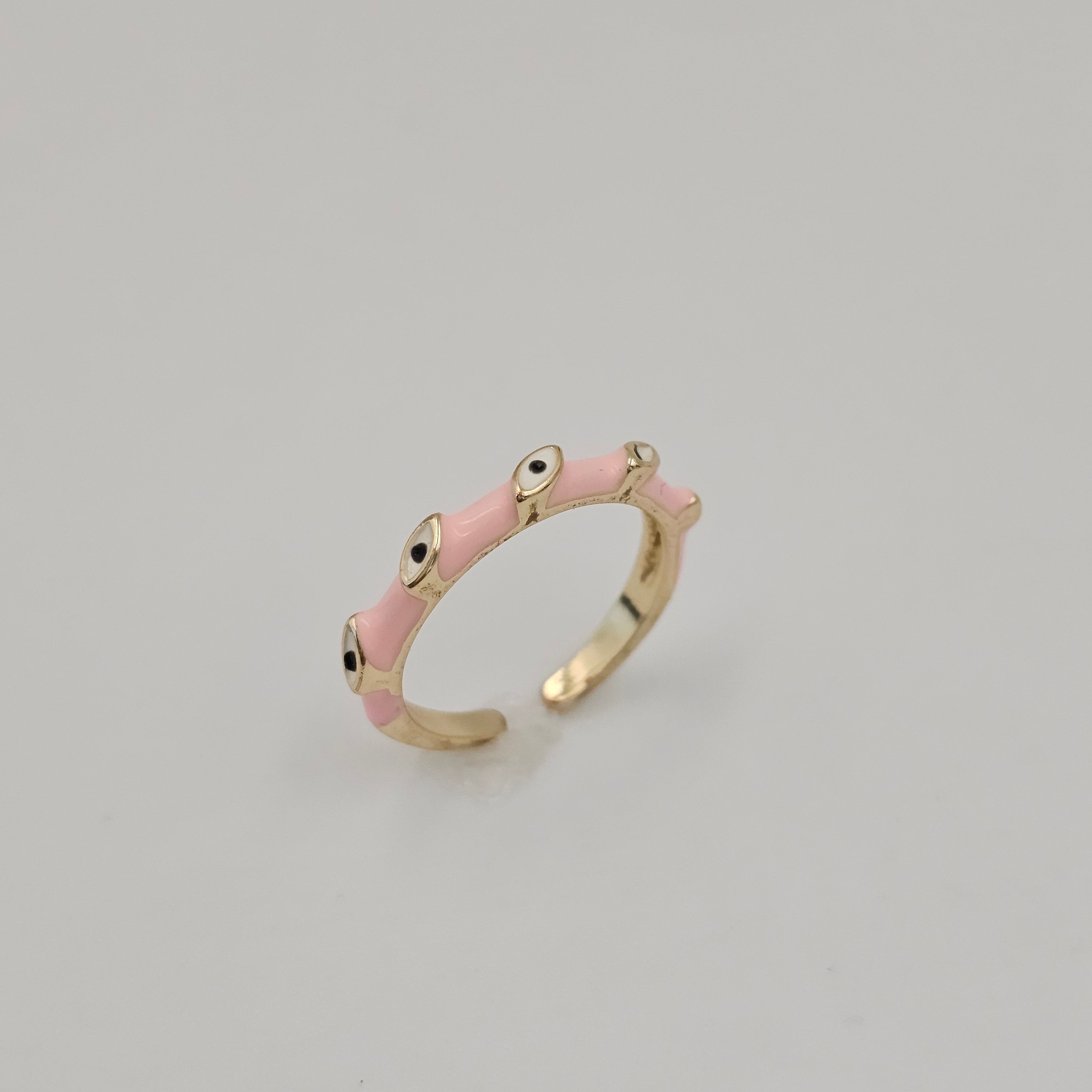 Slim Evil Eye Enamel Ring