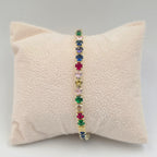 Rainbow Tennis Bracelet