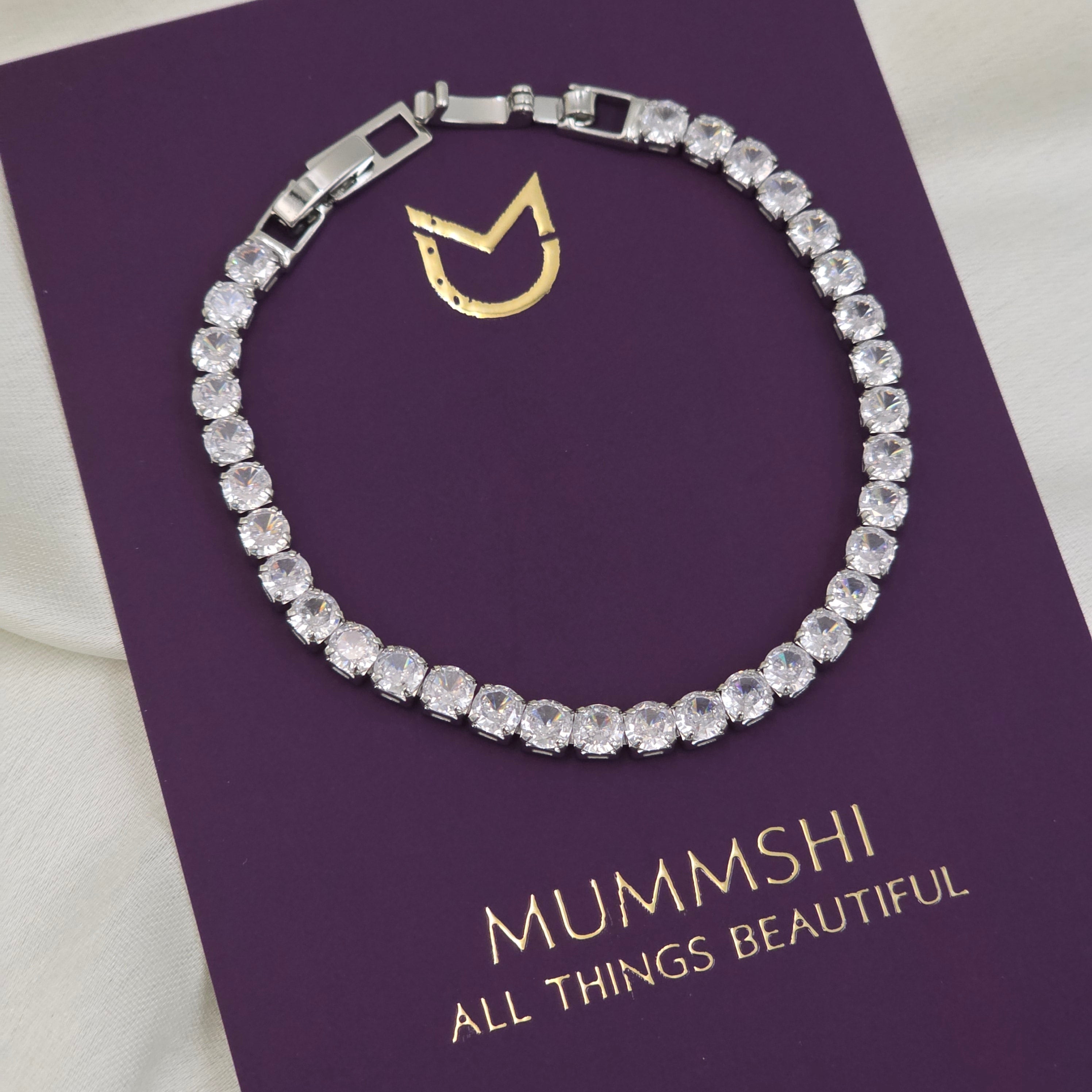 Classic Silver Tennis Bracelet