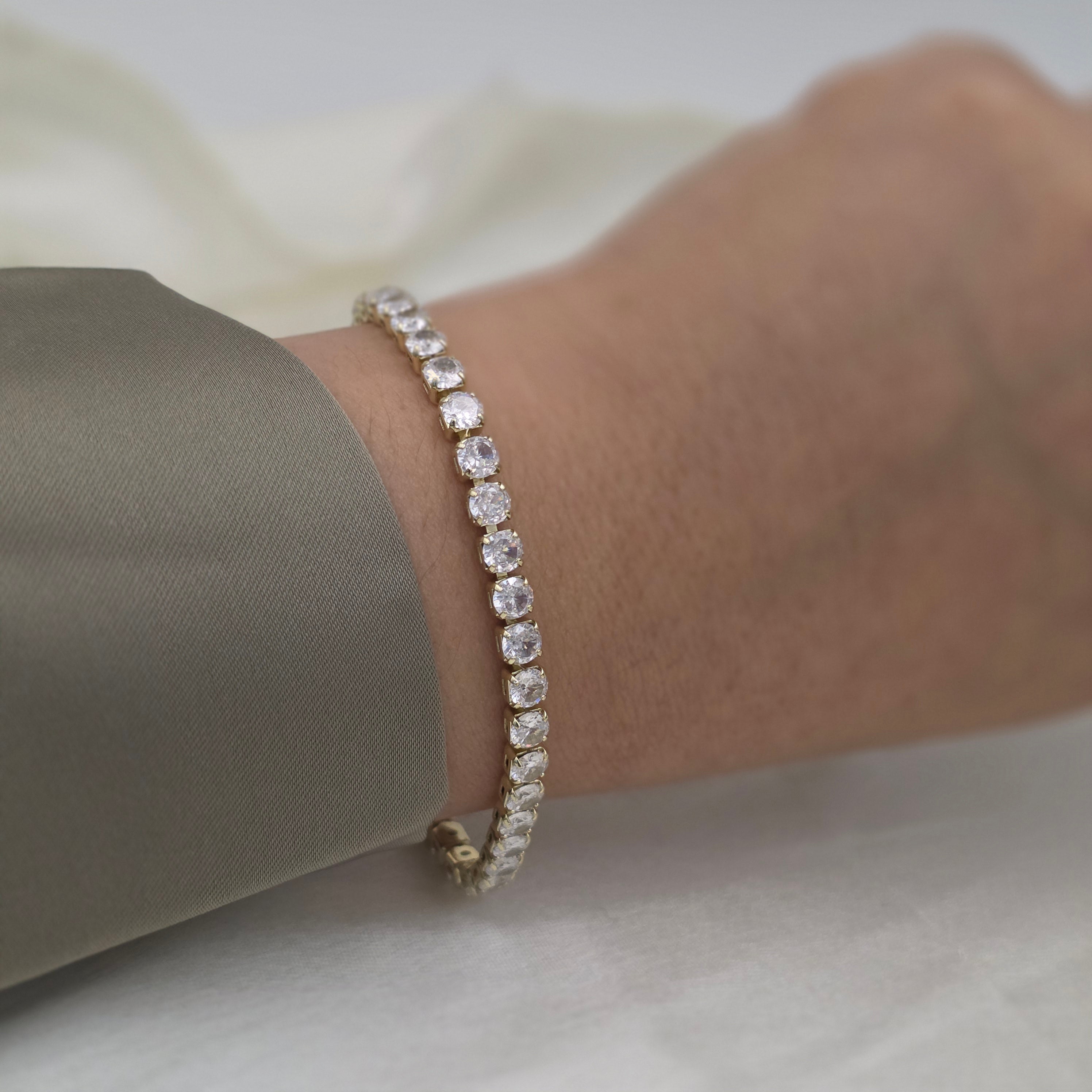Classic Gold Tennis Bracelet