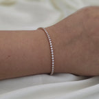 Petite Rose Gold Tennis Bracelet