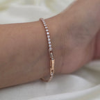 Petite Rose Gold Tennis Bracelet