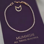Petite Rose Gold Tennis Bracelet