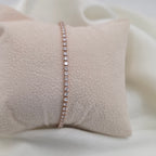 Petite Rose Gold Tennis Bracelet