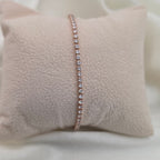 Petite Rose Gold Tennis Bracelet