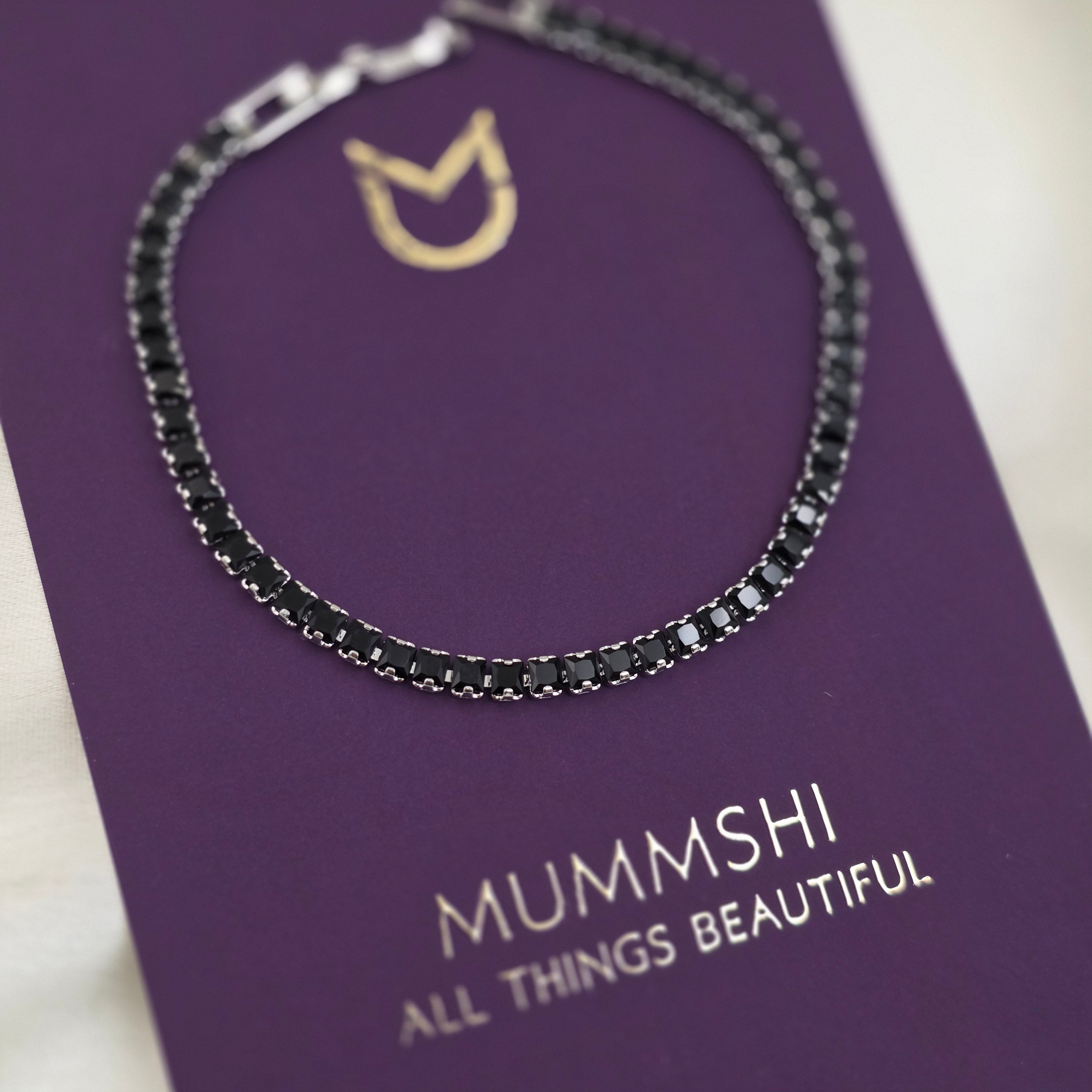 Noir Tennis Bracelet