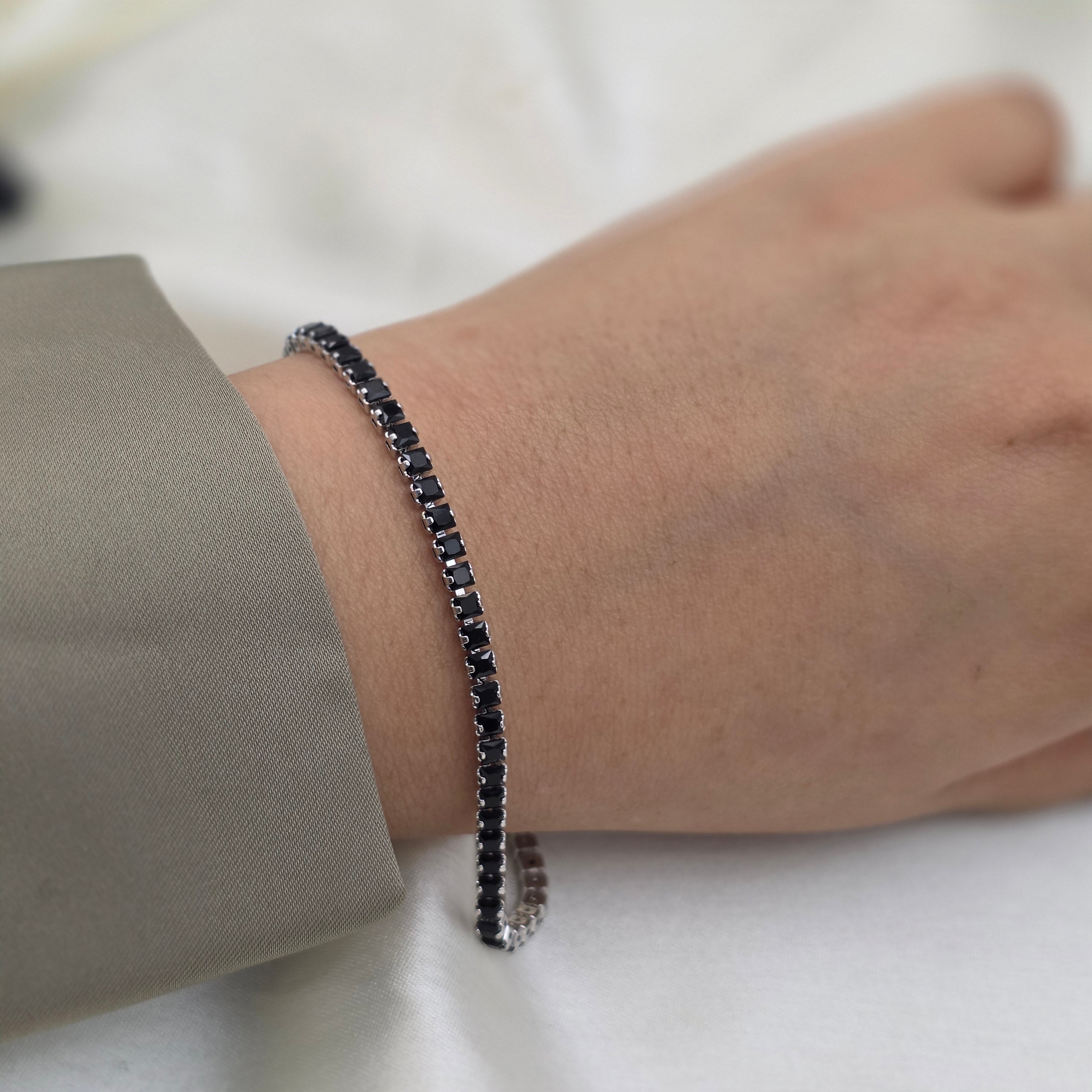 Noir Tennis Bracelet