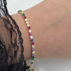 Petite Rainbow Tennis Bracelet