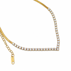 Éclat Diamond Tennis Necklace (PVD)