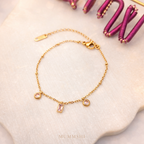 Rosé Teardrop Charm (SS PVD)