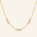Luna Bezel Necklace (PVD)