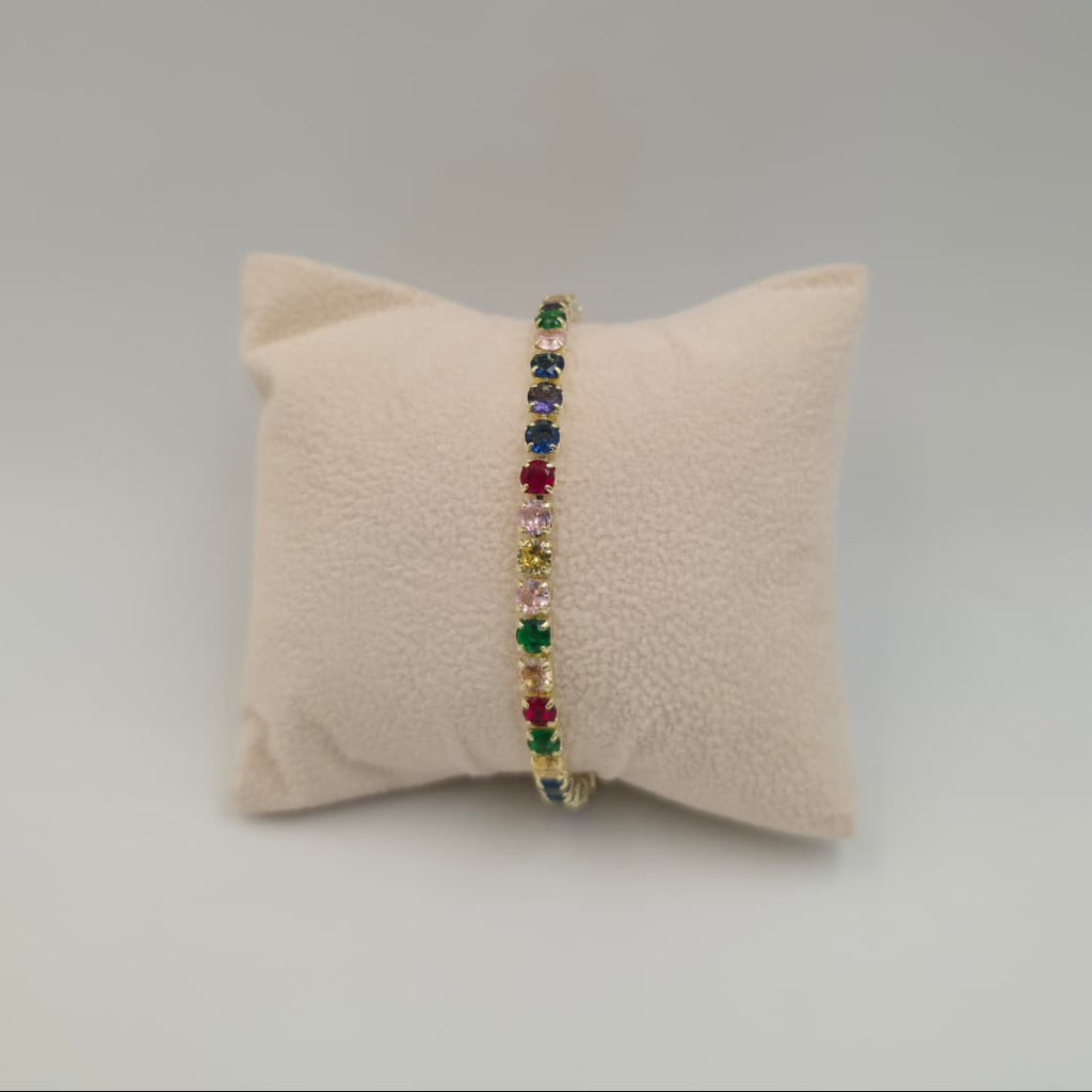 Rainbow Tennis Bracelet