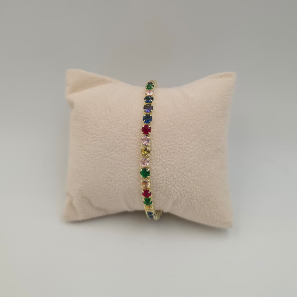 Rainbow Tennis Bracelet