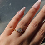 Aurora Solitaire Ring (SS PVD) - Mummshi