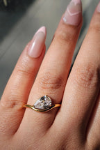 Aurora Solitaire Ring (SS PVD) - Mummshi