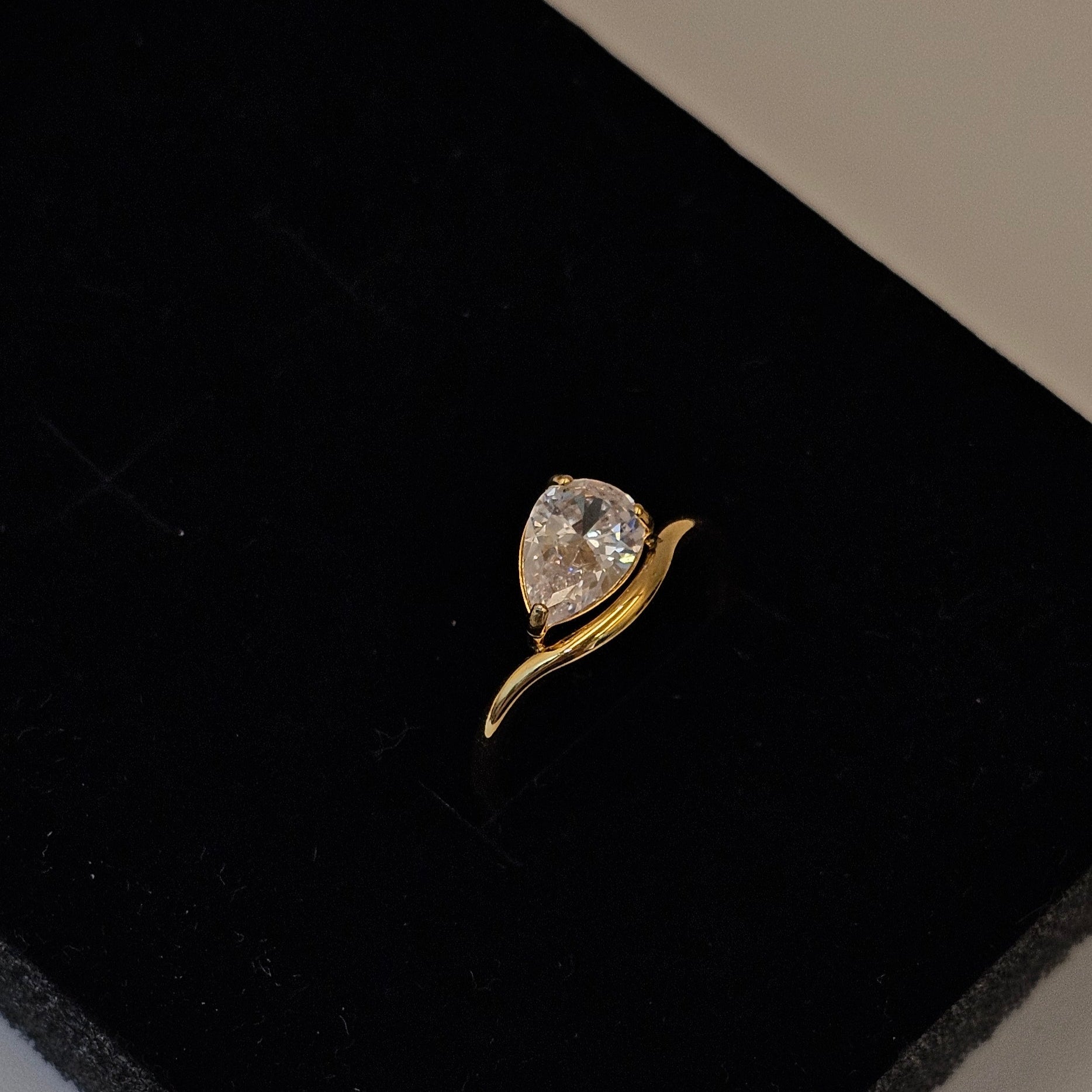 Aurora Solitaire Ring (SS PVD) - Mummshi
