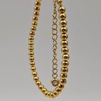 Beaded Glow Bracelet (SS PVD) - Mummshi