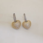 3-Way Luxe Heart Hoops