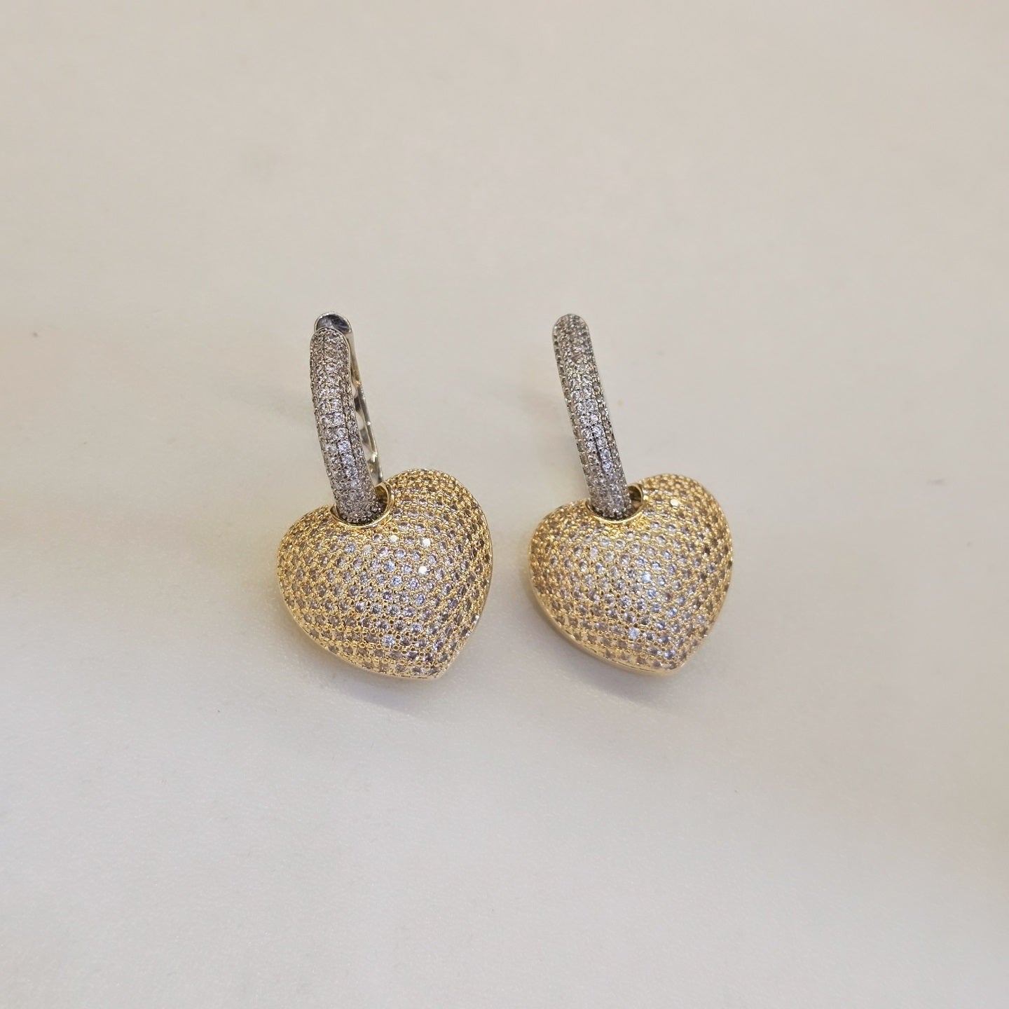 3-Way Luxe Heart Hoops