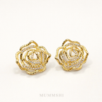 Golden Bloom Studs (S925)