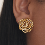 Golden Bloom Studs (S925)