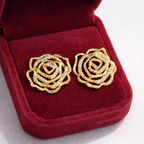 Golden Bloom Studs (S925)
