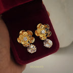 Dahlia Crystal Drop Earrings (S925)
