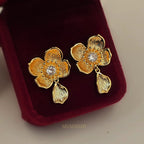 Lily Bloom Droplet Earrings (S925)
