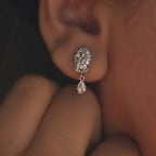 Marquise Crystal Leaf Drops (S925)