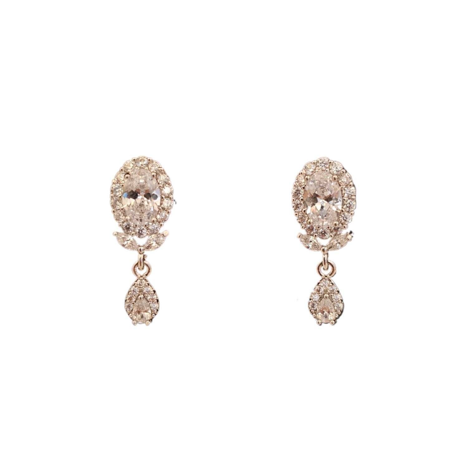 Marquise Crystal Leaf Drops (S925)