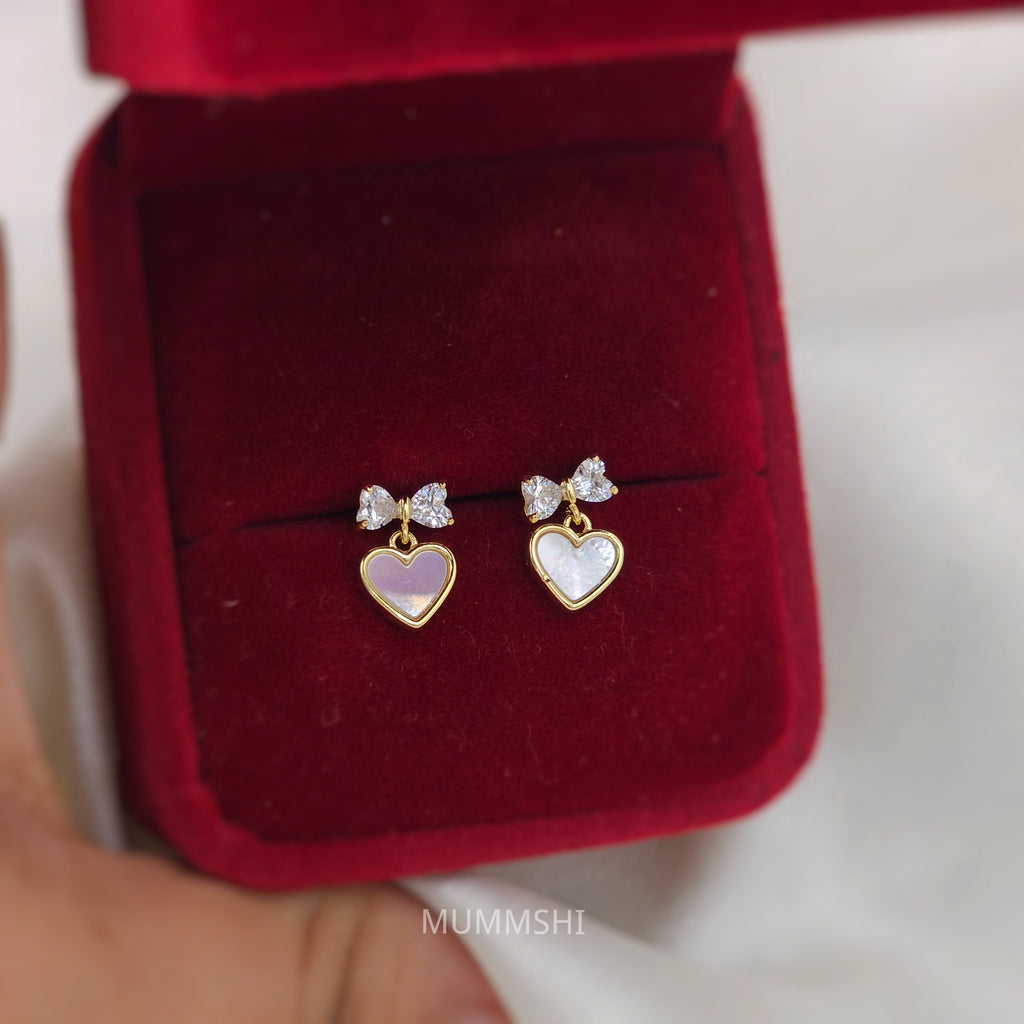 Lovelle Heart Drops Stud (S925)
