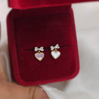 Lovelle Heart Drops Stud (S925)
