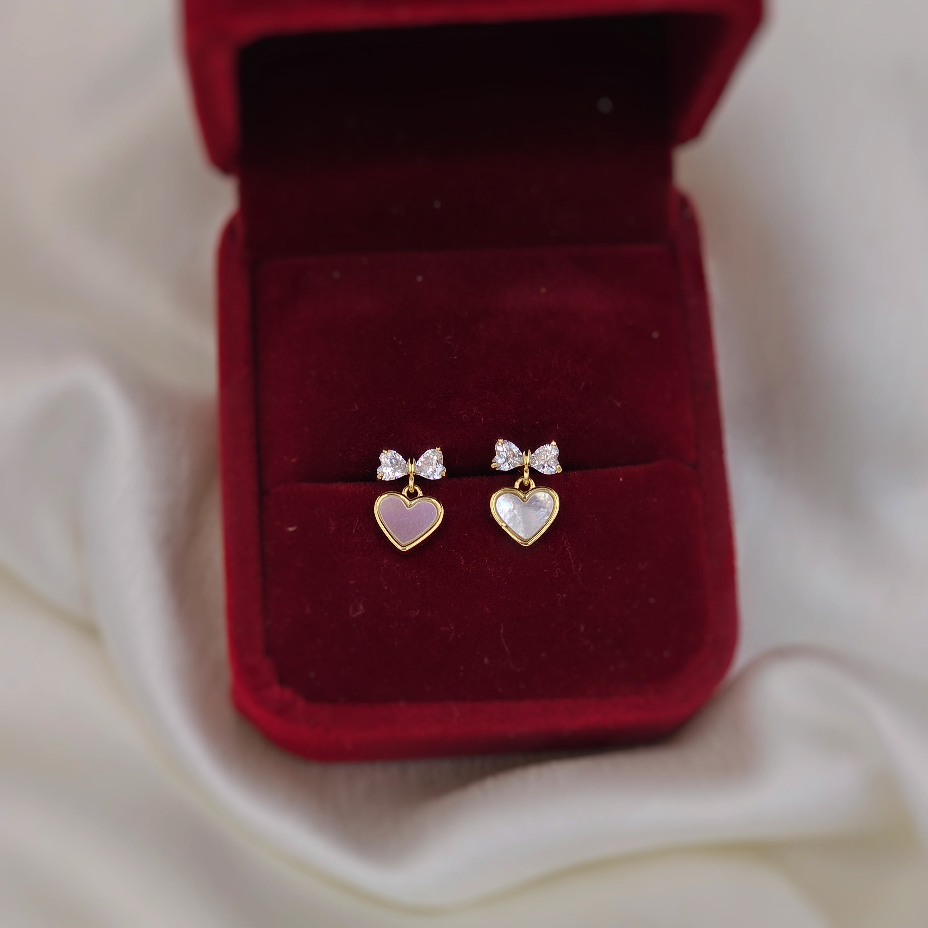 Lovelle Heart Drops Stud (S925)