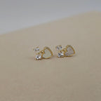 Lovelle Heart Drops Stud (S925)