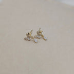 Butterfly Teardrop Studs (S925)