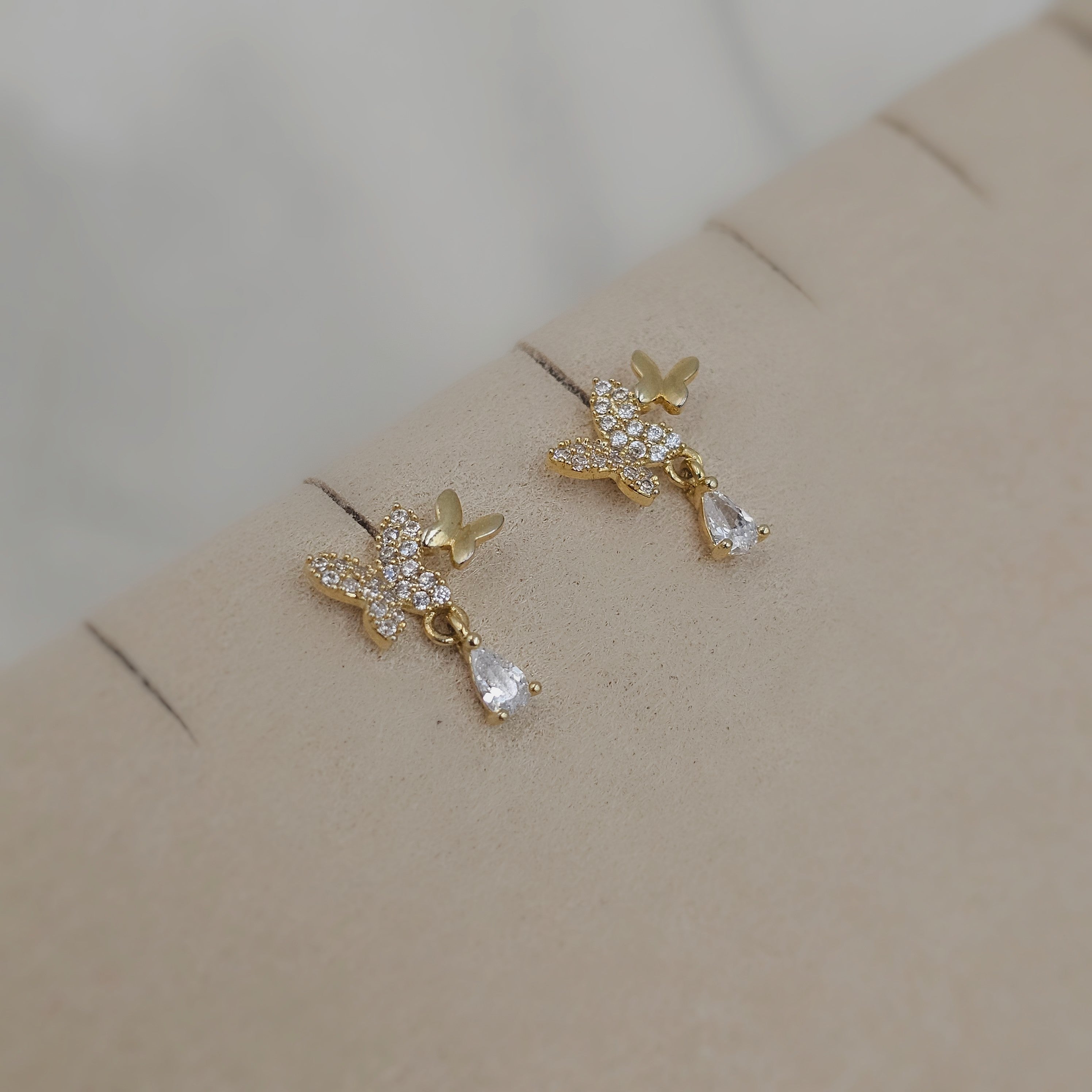 Butterfly Teardrop Studs (S925)