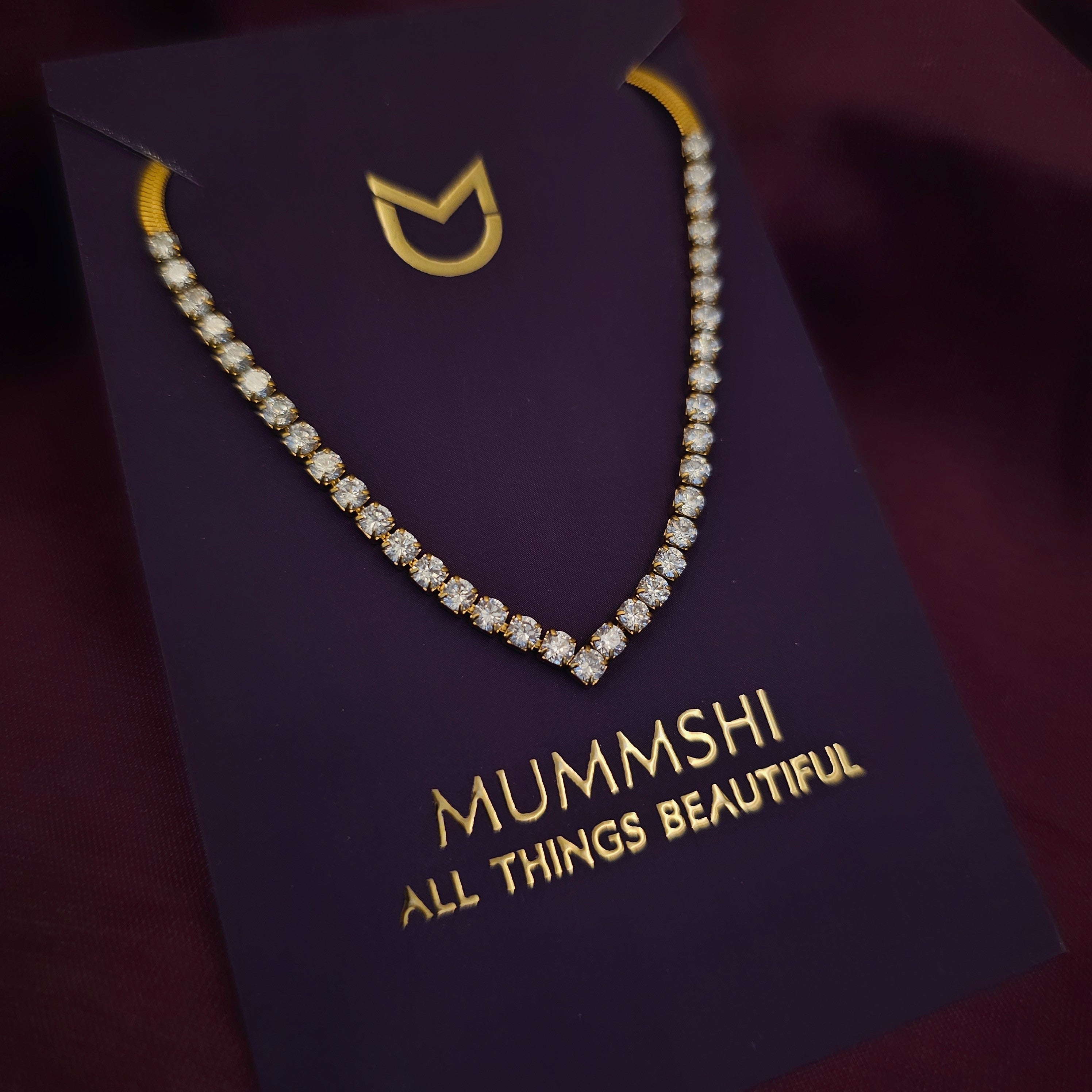 Éclat Diamond Tennis Necklace (PVD)