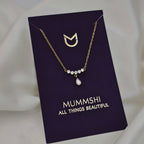 Pear Drop Solitaire Necklace (PVD)