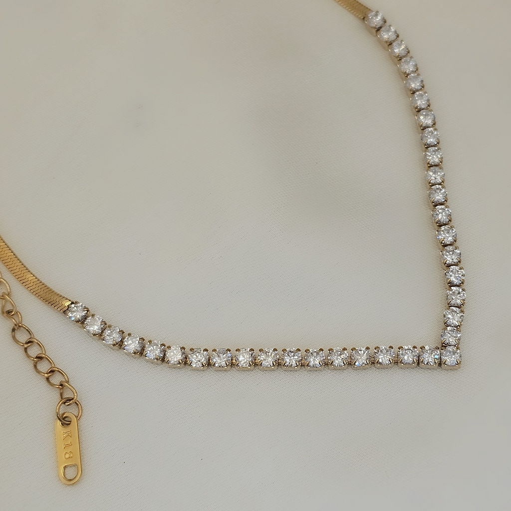 Éclat Diamond Tennis Necklace (PVD)