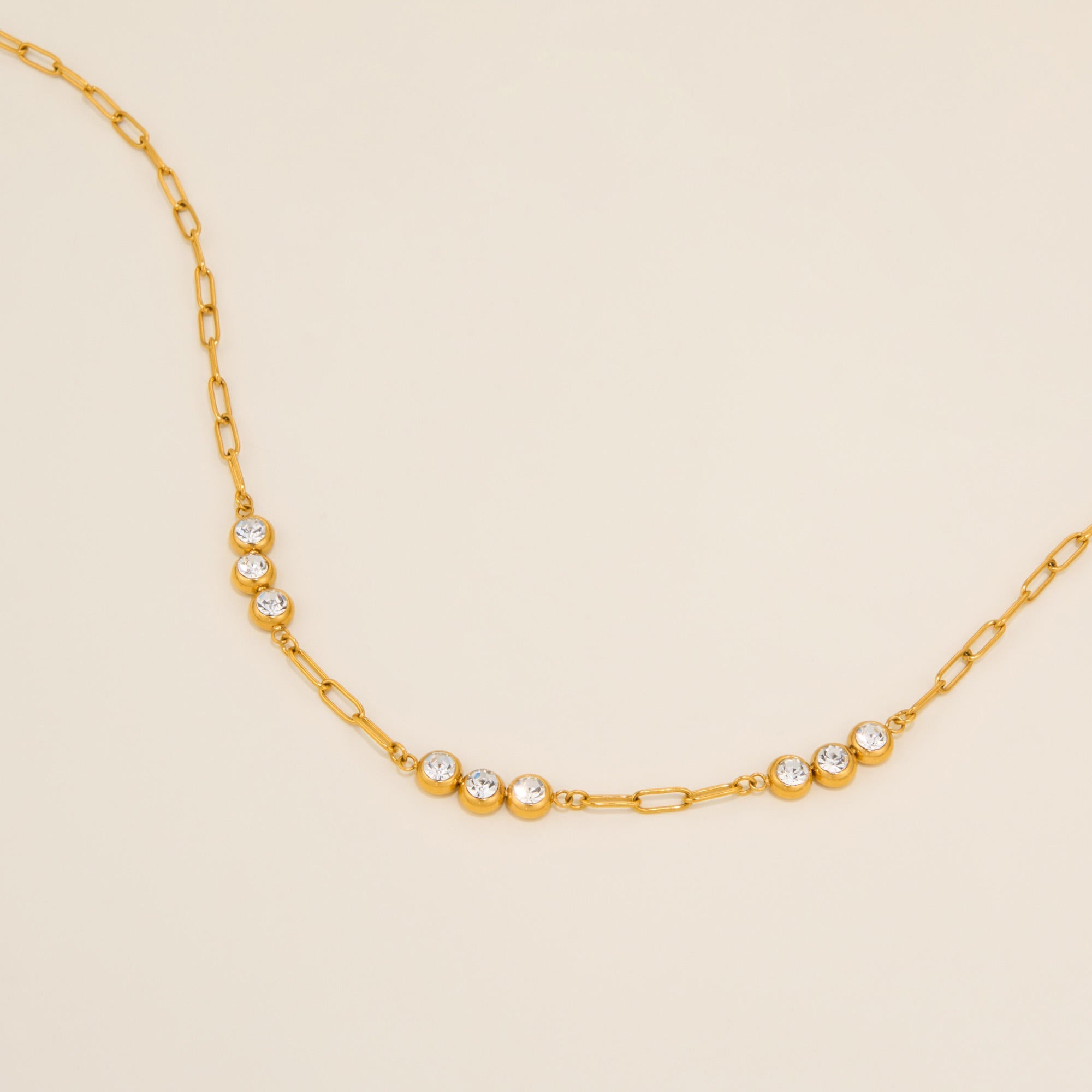 Luna Bezel Necklace - Mummshi