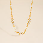 Luna Bezel Necklace - Mummshi