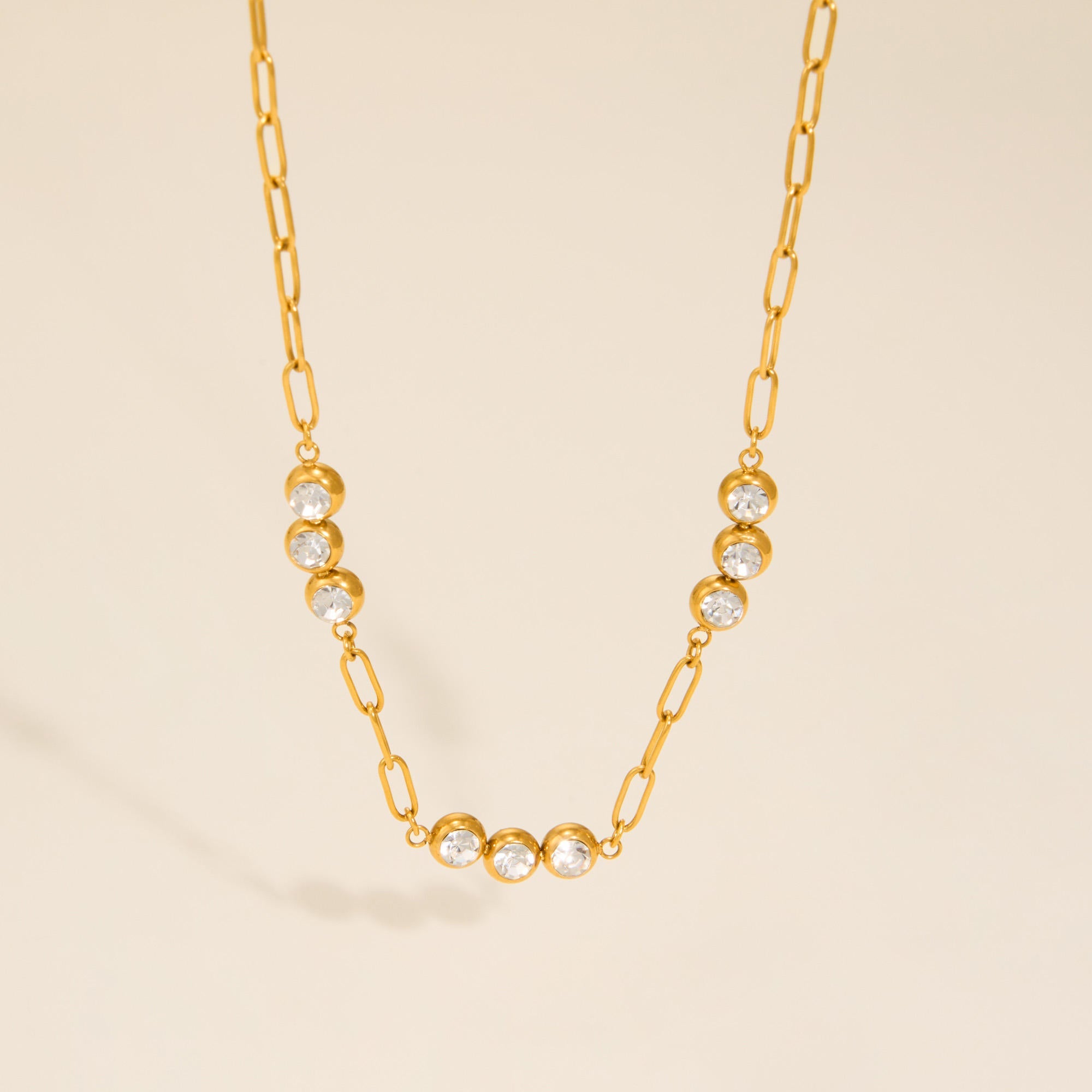 Luna Bezel Necklace - Mummshi