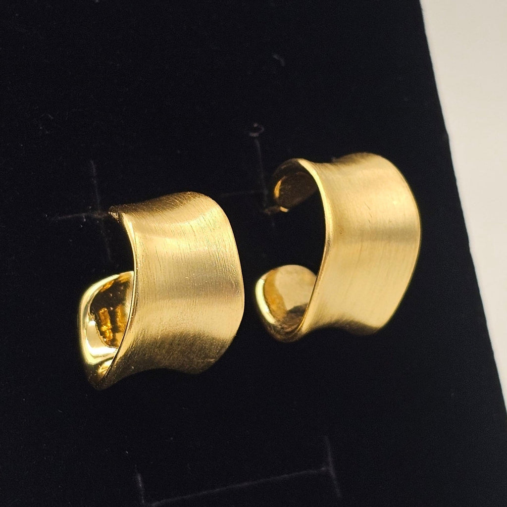 Molten Matte Hoops (S925) - Mummshi