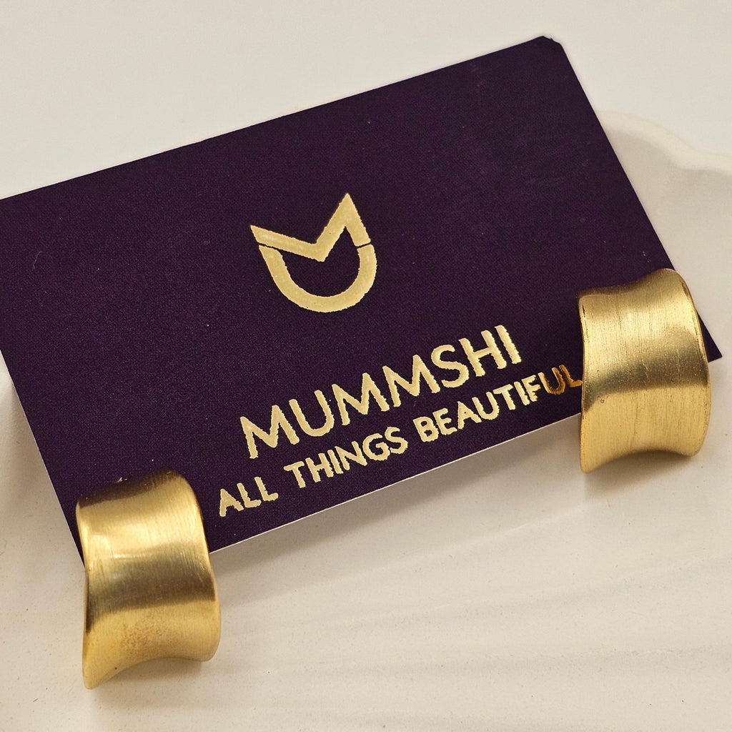 Molten Matte Hoops (S925) - Mummshi