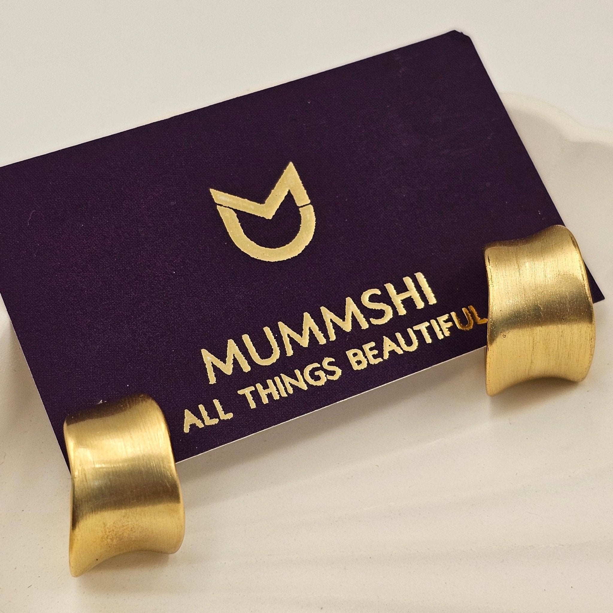 Molten Matte Hoops (S925) - Mummshi
